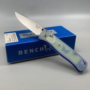 Benchmade 535 Bugout Folding Knife – Translucent Ice Blue Resin Handle